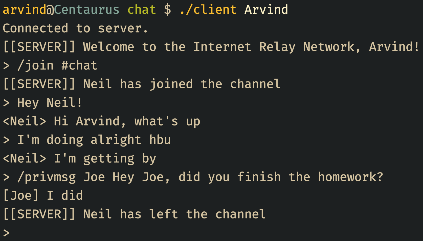 IRC client